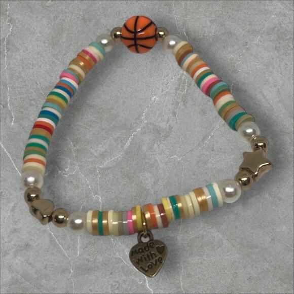 Basketball Star Friendship Bracelet | Playful Sporty for Basketball Fans - Picture 3 of 4